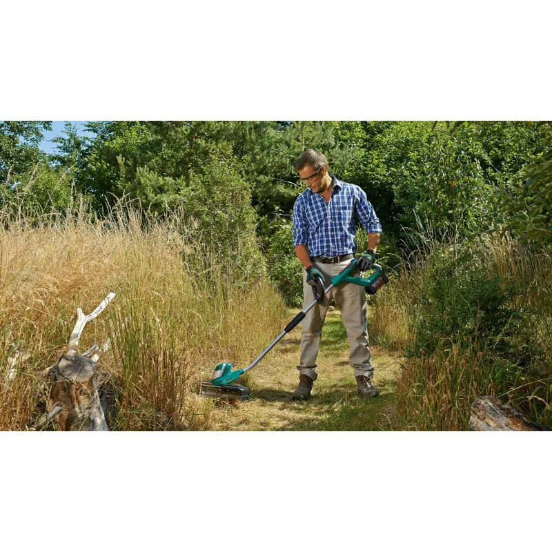 Bosch AdvancedGrassCut 36 accu-grastrimmer, 36 V, 30 cm, nylondraad, telescopische steel, verstelbare extra handgreep, 2,9 kg, zonder accu en lader, groen/zwart