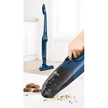 Bosch Serie 2 BBHF216 Accu-stofzuiger/Elektrische steel 2-in-1 Accu-stofzuiger Batterij Droog Zakloos Blauw
