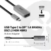CLUB3D USB Type-C naar DisplayPort 1.4 8K60Hz HBR3 Actieve adapter