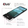CLUB3D USB Type-C 4-in-1 Hub naar HDMI™ 4K60Hz USB Type-C PD / USB Type-A / Audioaansluiting