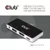 CLUB3D USB Type-C 4-in-1 Hub naar HDMI™ 4K60Hz USB Type-C PD / USB Type-A / Audioaansluiting