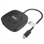 CLUB3D USB Type-C 3.2 Gen 1 Multi Stream Transport (MST) Hub DisplayPort 1.4 Drievoudige monitor