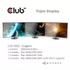 CLUB3D USB Type-C 3.2 Gen 1 Multi Stream Transport (MST) Hub DisplayPort 1.4 Drievoudige monitor