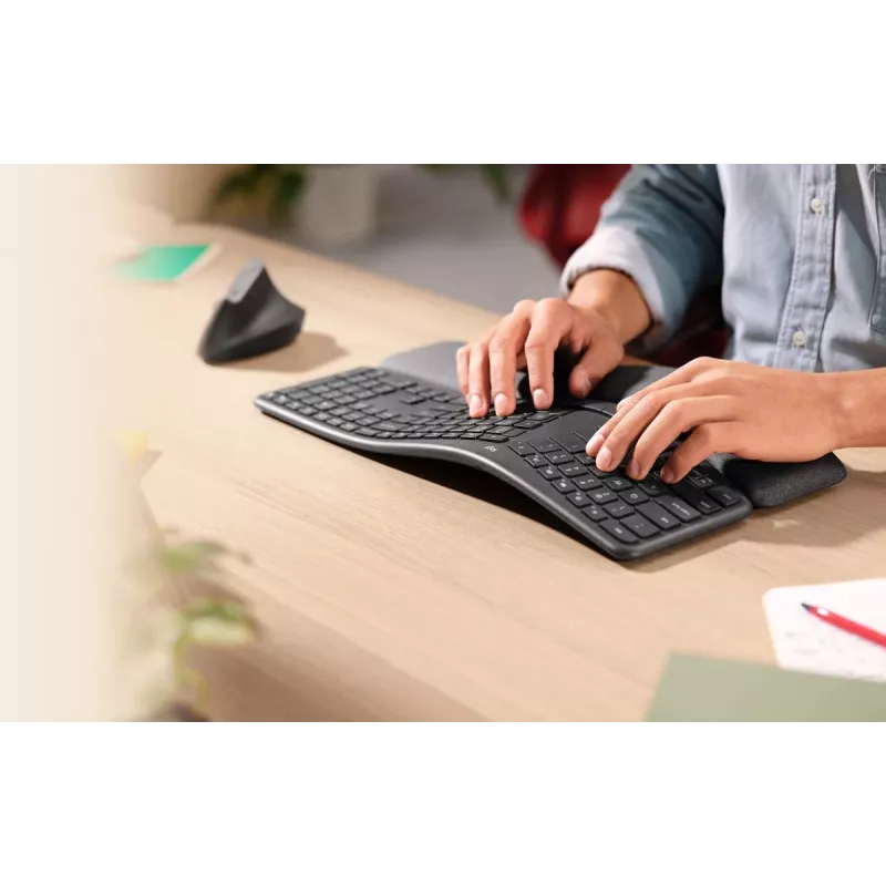 LOGITECH Ergo K860 - draadloos split-toetsenbord grafiet Qwerty Pan Nordic
