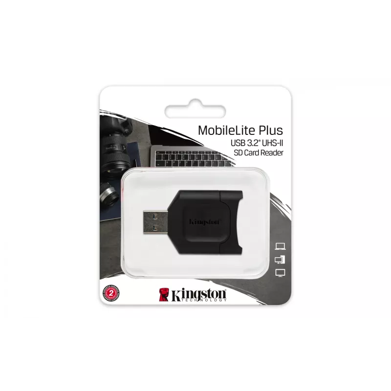Kingston Technology MobileLite Plus kaartlezer USB 3.2 Gen 1 (3.1 Gen 1) Type-A zwart