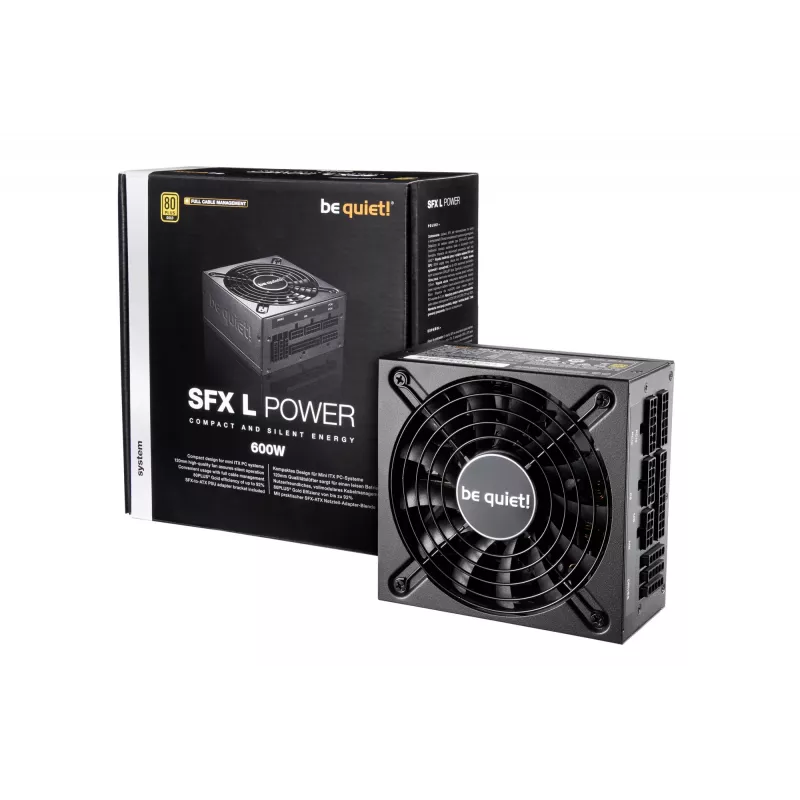 be quiet! SFX L Power voeding 600 W 20+4 pin ATX zwart