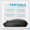 HP Dual Mode zwarte muis 300, rechtshandig, optisch, RF draadloos, 3600 DPI, zwart