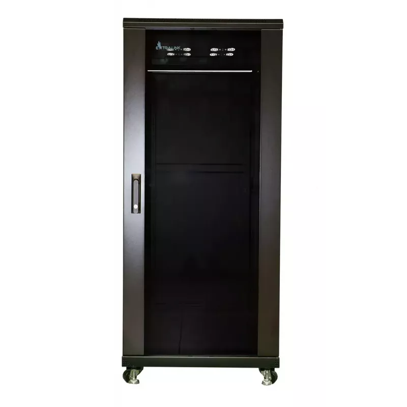 Wandgemonteerde kast Extralink 37U 600X1000 zwart 1200 kg draagvermogen