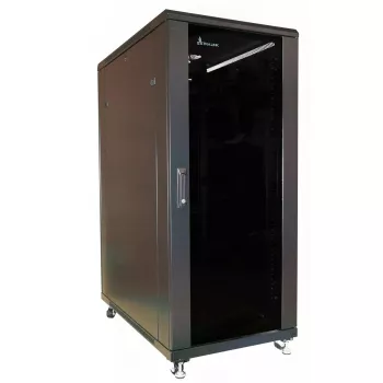 Wandgemonteerde kast Extralink 37U 600X1000 zwart 1200 kg draagvermogen