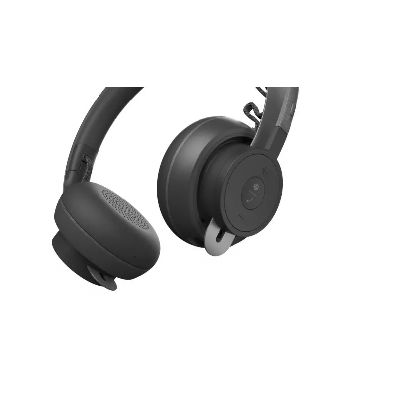 Logitech Zone Wireless MS 981-000854 Bluetooth-headset, on-ear, actieve ruisonderdrukking, draadloos opladen via Qi, Microsoft Teams, grafiet