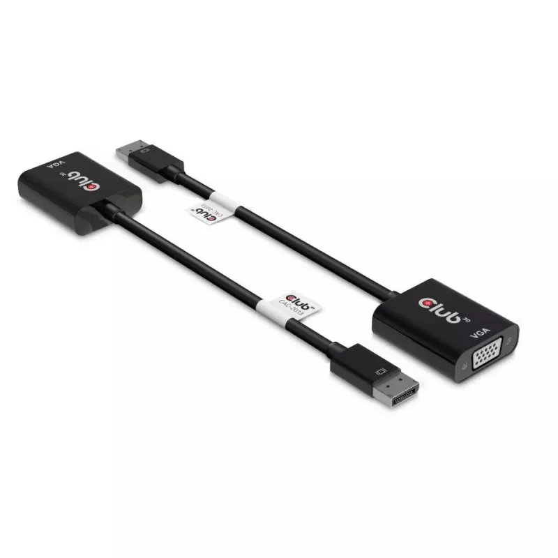 CLUB3D DisplayPort™ naar VGA zwart actieve adapter M/F