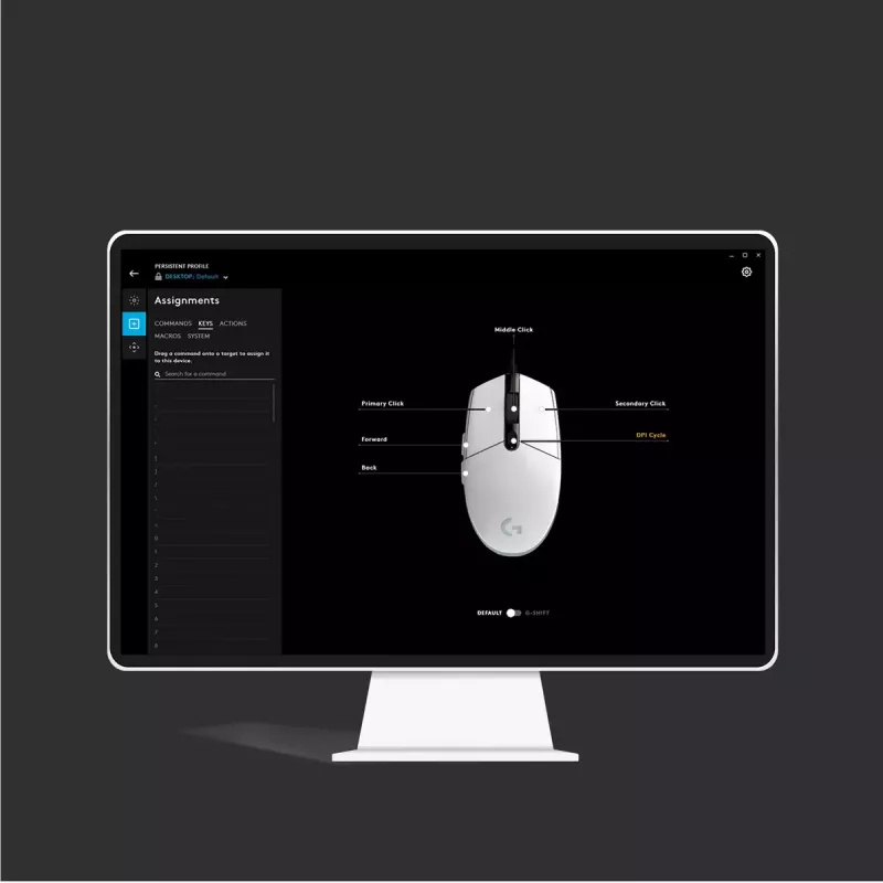LOGITECH G203 Lightsync gaming-muis USB zwart