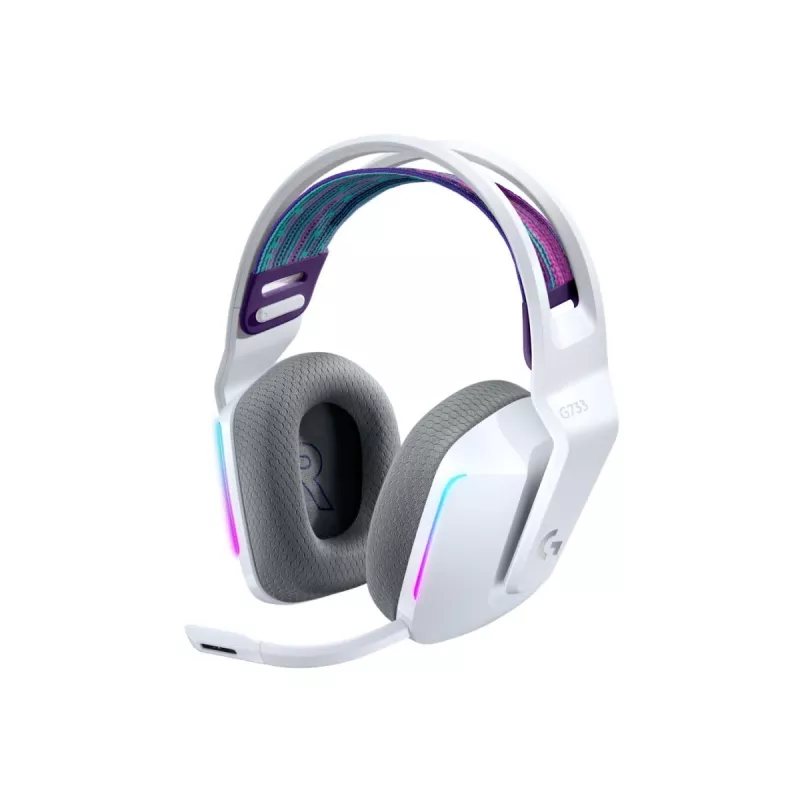 LOGITECH G733 Lightspeed draadloze RGB gaming-headset wit