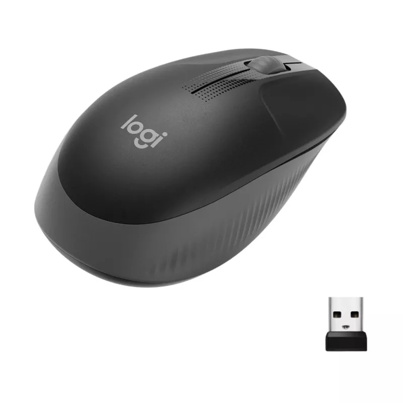 LOGITECH M190 full-size draadloze muis charcoal