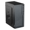 Akyga AK36BK Micro-ATX-pc-behuizing, Micro ATX / Flex ATX / Mini ITX, USB 3.0 + USB 2.0, zonder voeding, zwart