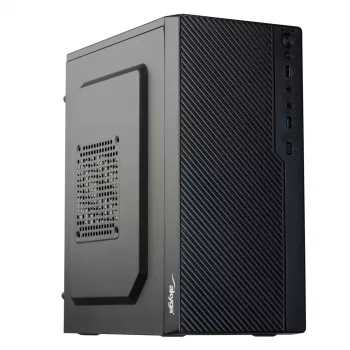Akyga AK36BK Micro-ATX-pc-behuizing, Micro ATX / Flex ATX / Mini ITX, USB 3.0 + USB 2.0, zonder voeding, zwart