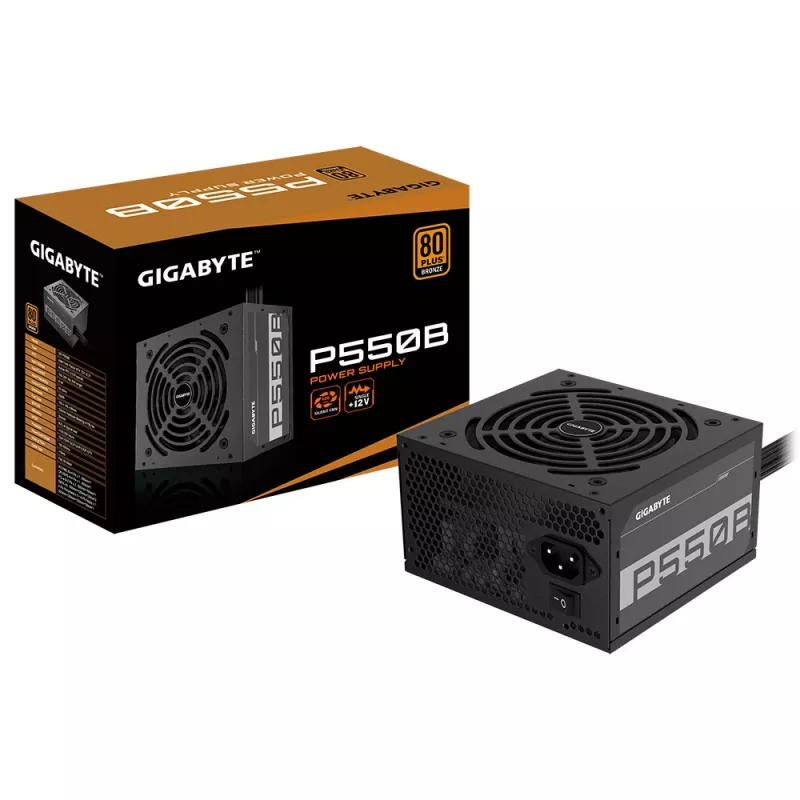 GIGABYTE P550B voeding 550 W 20+4-polig ATX ATX zwart