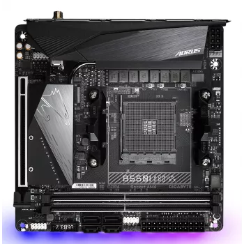 Moederbord GIGABYTE B550I AORUS PRO AX, B550, AM4, Mini-ITX