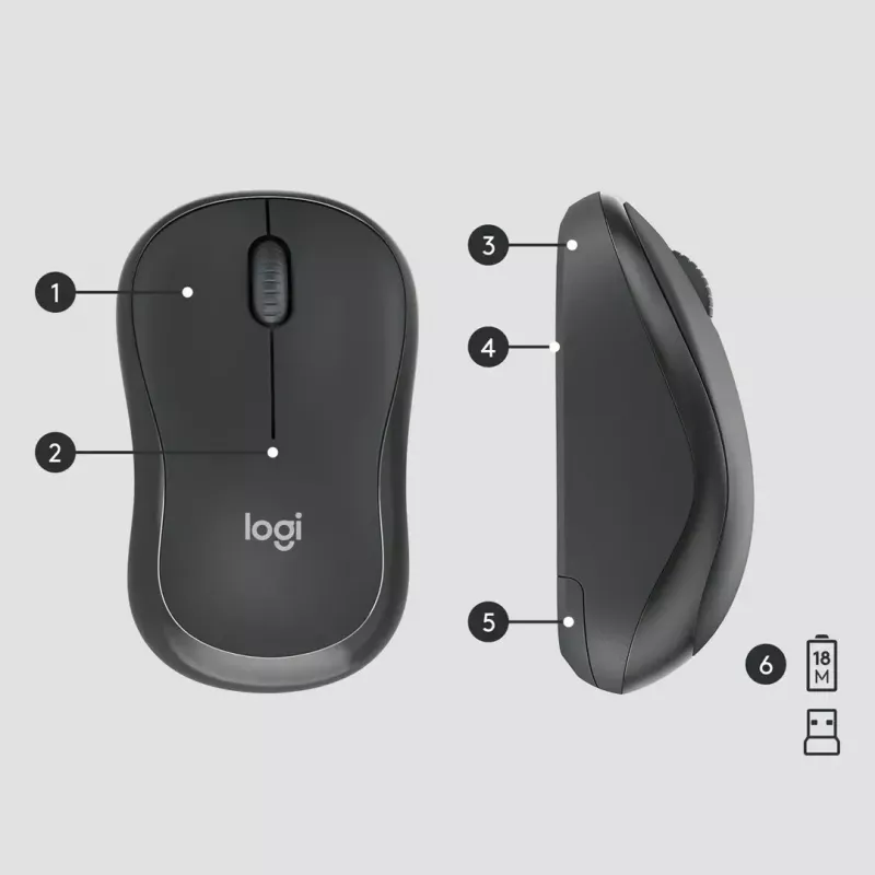 Logitech MK295 Silent Wireless Combo toetsenbord RF Wireless QWERTY US International zwart