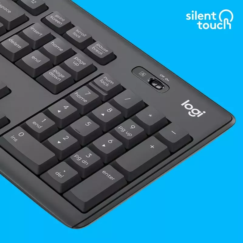 Logitech MK295 Silent Wireless Combo toetsenbord RF Wireless QWERTY US International zwart