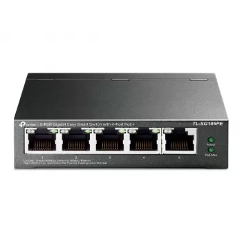 TP-Link 5-poorts Gigabit Easy Smart PoE-switch met 4-poorts PoE+