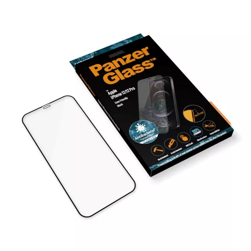 PanzerGlass ® beeldschermfolie iPhone 12 | 12 Pro | Edge-to-Edge