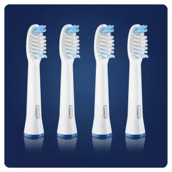 Tandenborstelkoppen Oral-B Braun Pulsonic Clean 4 stuks wit