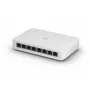 Managed switch UBIQUITI UniFi Switch Lite 8 PoE L2, 8× Gigabit, 4× PoE+ (30 W/poort), 54 V DC, 60 W verbruik