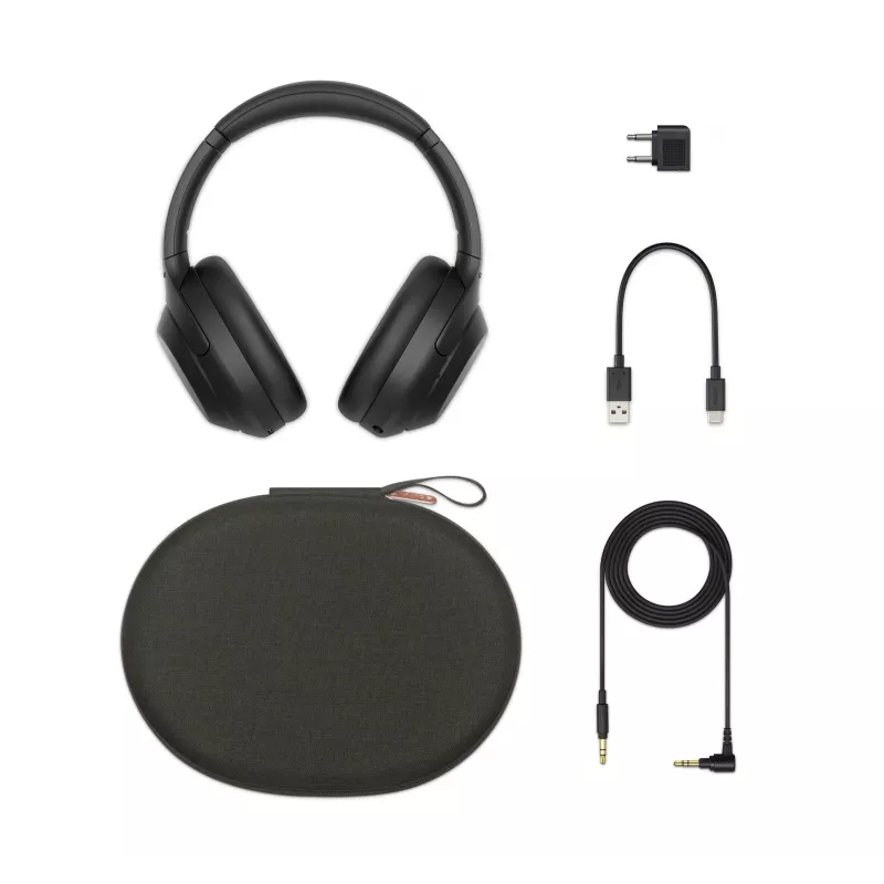 Sony WH-1000XM4 hoofdtelefoon draadloos over-ear bellen/muziek USB Type-C Bluetooth zwart
