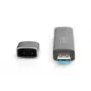 DIGITUS Combo Card Reader Hub (USB-C+USB 3.0) 1x SD, 1x MicroSD, 1x USB 3.0, grijs