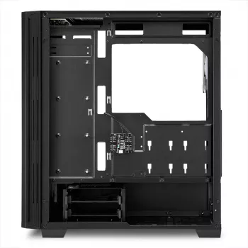 PC-behuizing Sharkoon RGB LIT 100 midi tower zwart