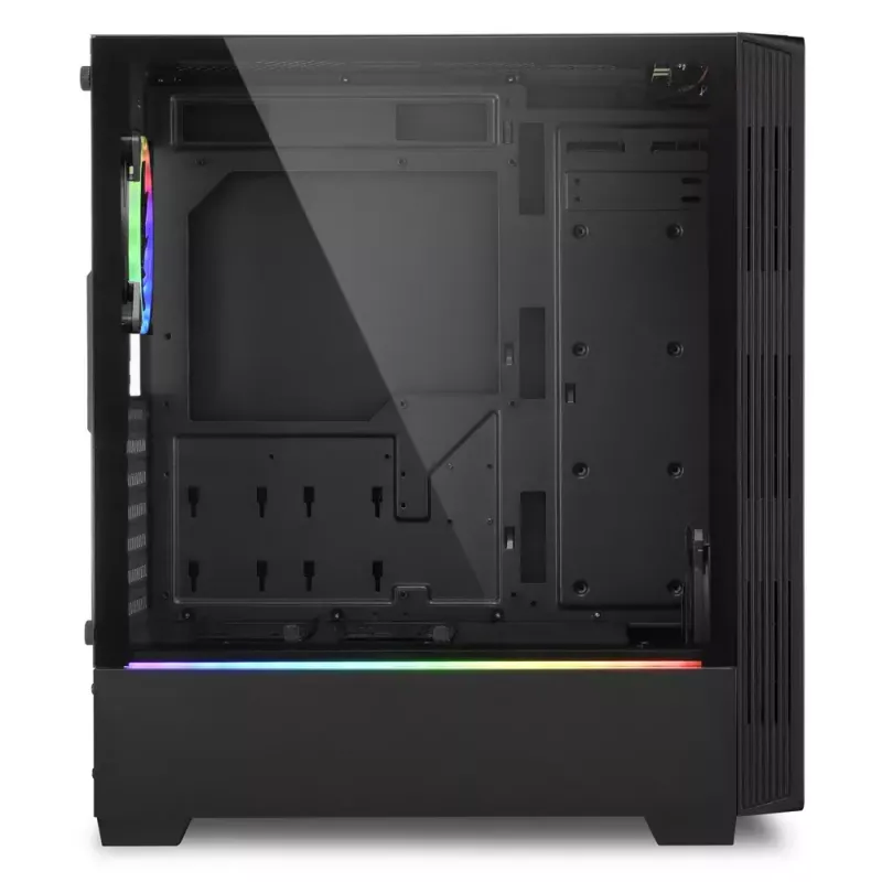 PC-behuizing Sharkoon RGB LIT 100 midi tower zwart