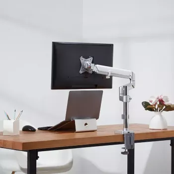 Monitorbeugel LogiLink BP0087 81,3 cm (32 inch) tafel zilver