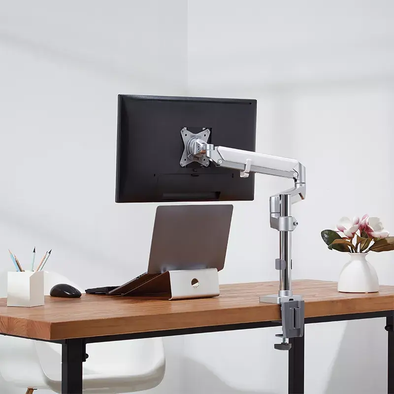 Monitorbeugel LogiLink BP0087 81,3 cm (32 inch) tafel zilver