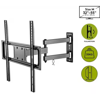Goobay tv-muurbeugel Basic FULLMOTION M 35 kg 32-55 inch