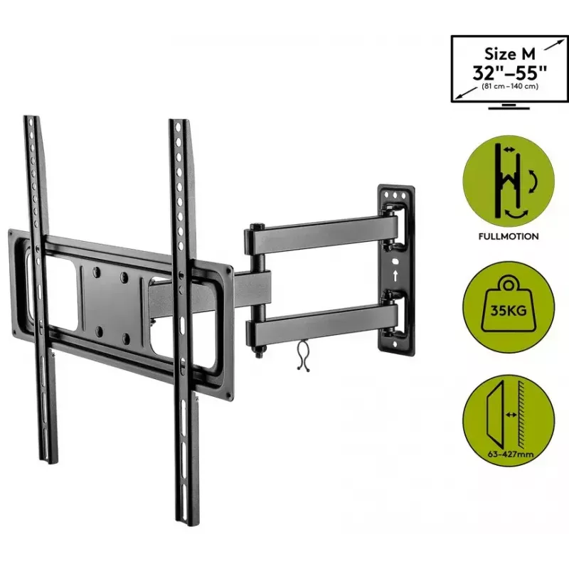 Goobay tv-muurbeugel Basic FULLMOTION M 35 kg 32-55 inch