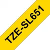 Brother TZE-SL651 etikettenlint zwart op goud