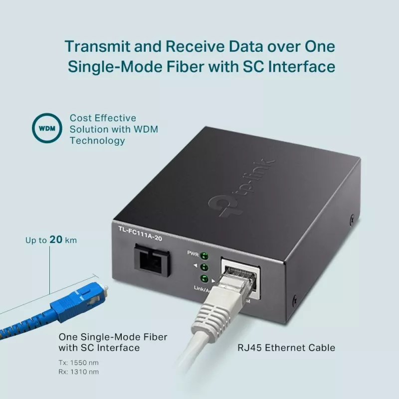TP-Link 10/100 Mbps WDM mediaconverter