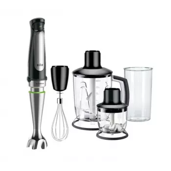 Braun MultiQuick 7 MQ 7045X 1,25 L staafmixer 1000 W zwart, roestvrijstaal