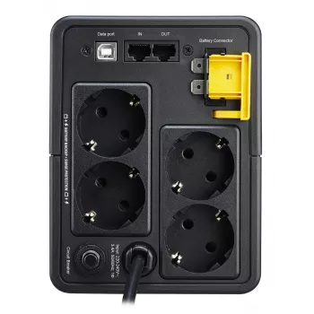 APC Back-UPS, 750VA, tower, 230V, 4x CEE 7/7 Schuko-stopcontacten, AVR