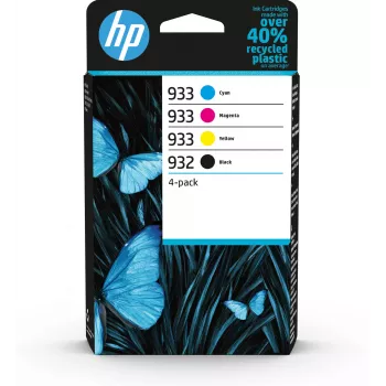 HP 932 zwart/933 cyaan/magenta/geel 4-pack originele inkten