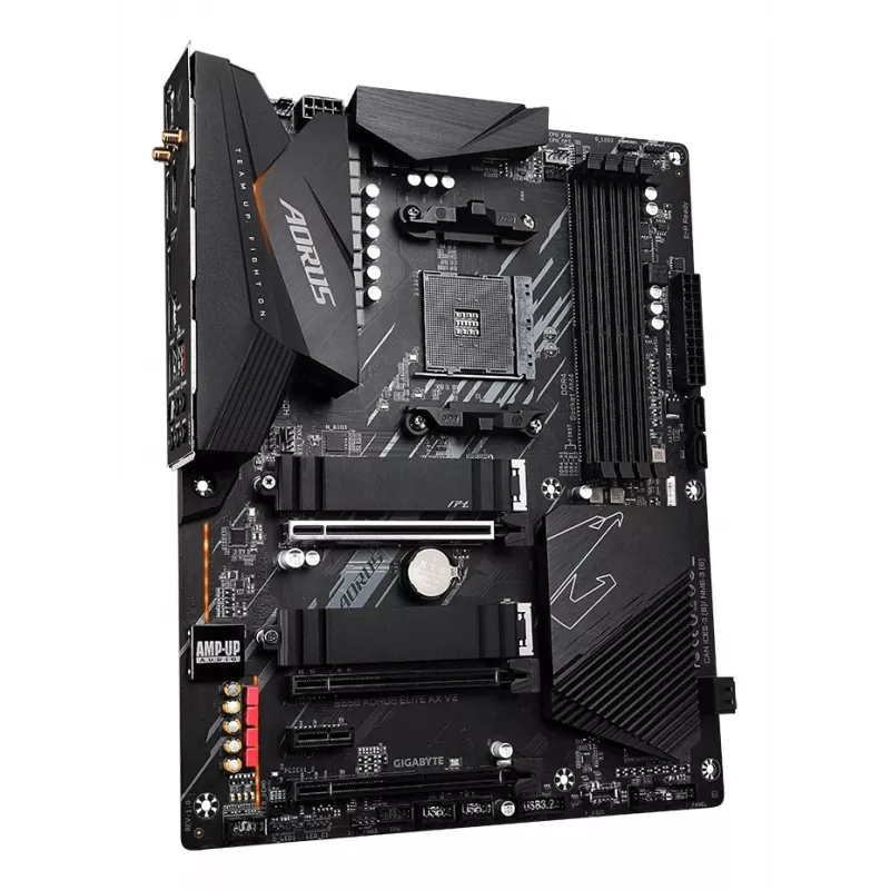 Moederbord GIGABYTE B550 AORUS ELITE AX V2 ATX, AMD B550, Socket AM4, DDR4, 4 DIMM, Wi-Fi 6E, 2.5Gb LAN