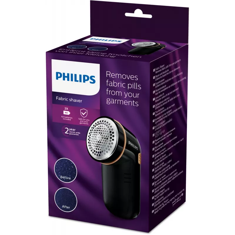 Philips GC026/80 pluizenverwijderaar, zwart, alkaline, AA, 123 mm, 80 mm, 58 mm