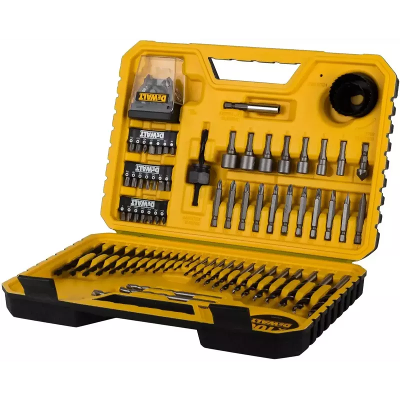 DeWALT DT71563 set schroefbits, boren en gatenzagen, 100 stuks