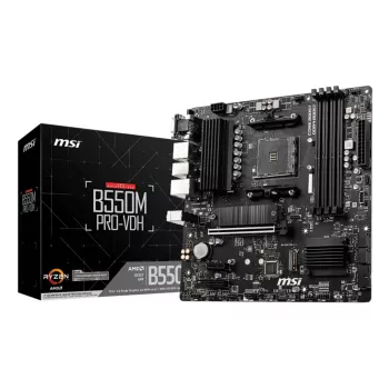 MSI B550M PRO-VDH Moederbord AMD B550 Socket AM4 micro ATX