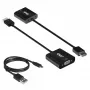 CLUB3D CAC-1302 Videokabeladapter 0,5 m HDMI type A (standaard) VGA (D-Sub) Zwart