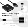 CLUB3D CAC-1302 Videokabeladapter 0,5 m HDMI type A (standaard) VGA (D-Sub) Zwart