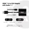 CLUB3D CAC-1302 Videokabeladapter 0,5 m HDMI type A (standaard) VGA (D-Sub) Zwart
