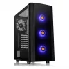 PC-behuizing Thermaltake Versa J25 TG RGB Midi Tower Zwart