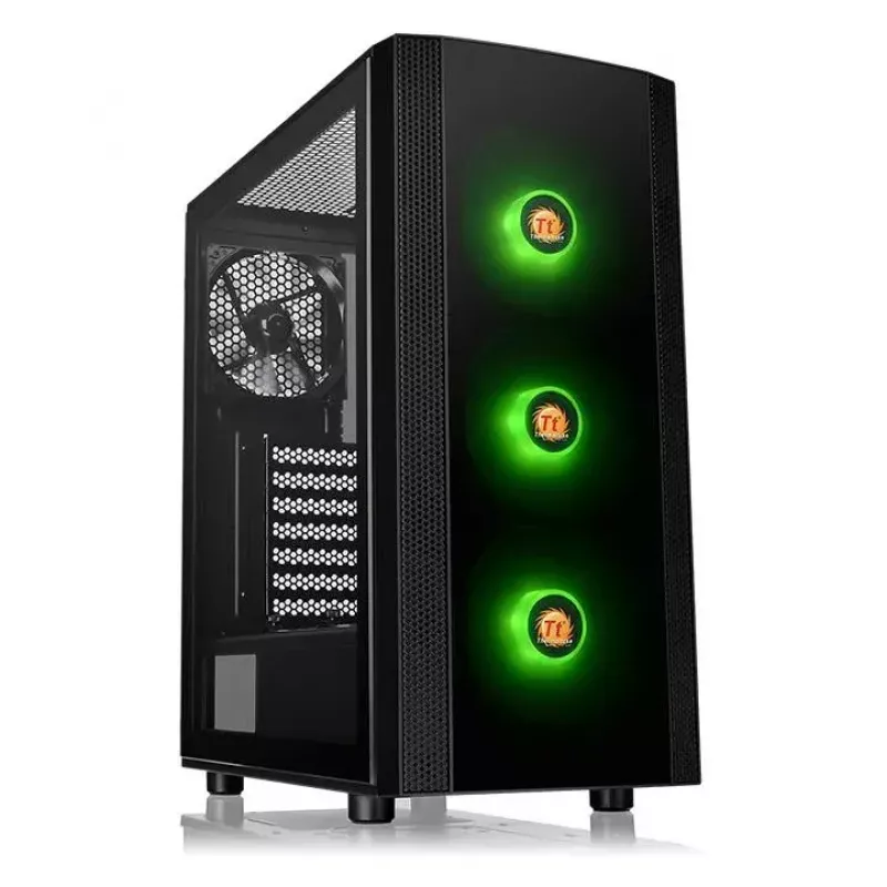 PC-behuizing Thermaltake Versa J25 TG RGB Midi Tower Zwart